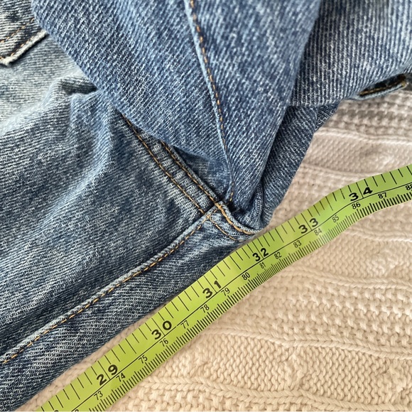 LEVI’S Baggy Dad Jeans Women 26 Dark Wash Mid Rise Barrel Ballon Wide 90s - Picture 12 of 15